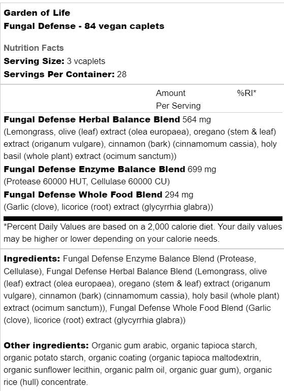 Fungal Defense | Healthy Balanced Flora - 84 капсули - Feel You