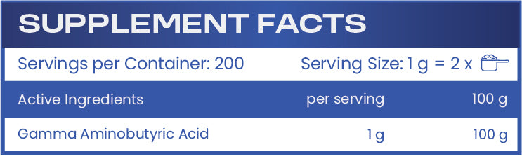 HS LABS - GABA POWDER - 200 g