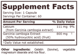 GARCINIA CAMBOGIA 800 mg - 60 Capsules