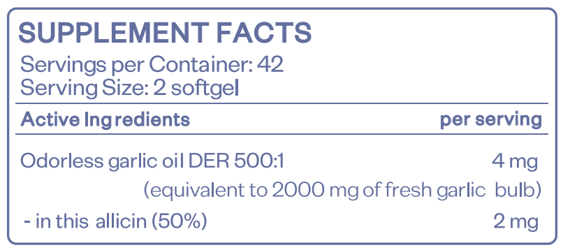 GARLIC - 90 дражета - Feel You