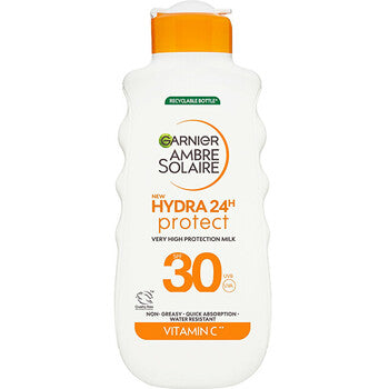 GARNIER - Ambre Solaire Hydra 24h Protect High Protection Milk SPF 30 - Opalovací mléko - 175ml - Feel You