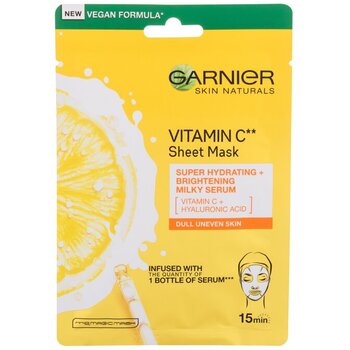 GARNIER - Skin Naturals Vitamin C Sheet Mask - Moisturizing textile mask to brighten the skin with vitamin C - 28.0g - Feel You