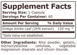 GINKGO BILOBA 120 mg - 60 Capsules