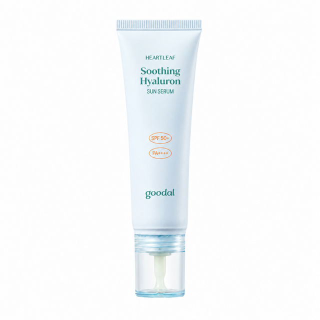 GOODAL – Heartleaf Soothing Hyaluron Sun Serum SPF50+ PA++++, 50ml - Feel You