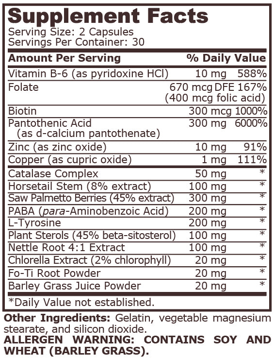GRAY HAIR FORMULA - 60 Capsules