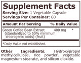 GREEN COFFEE BEAN EXTRACT 400 mg - 60 Capsules