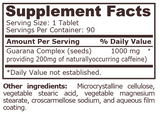 GUARANA COMPLEX 1000 mg - 90 Tablets