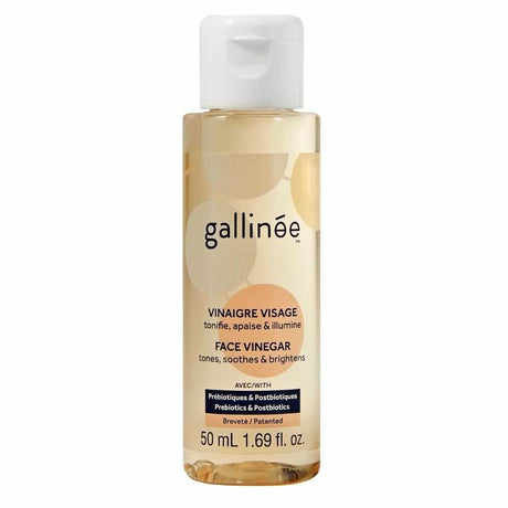 Gallinee, Microbiome Skincare, Apple Cider Vinegar, Tones/Soothes & Brightens, Tonic Lotion, For Face, 50 ml - Feel You