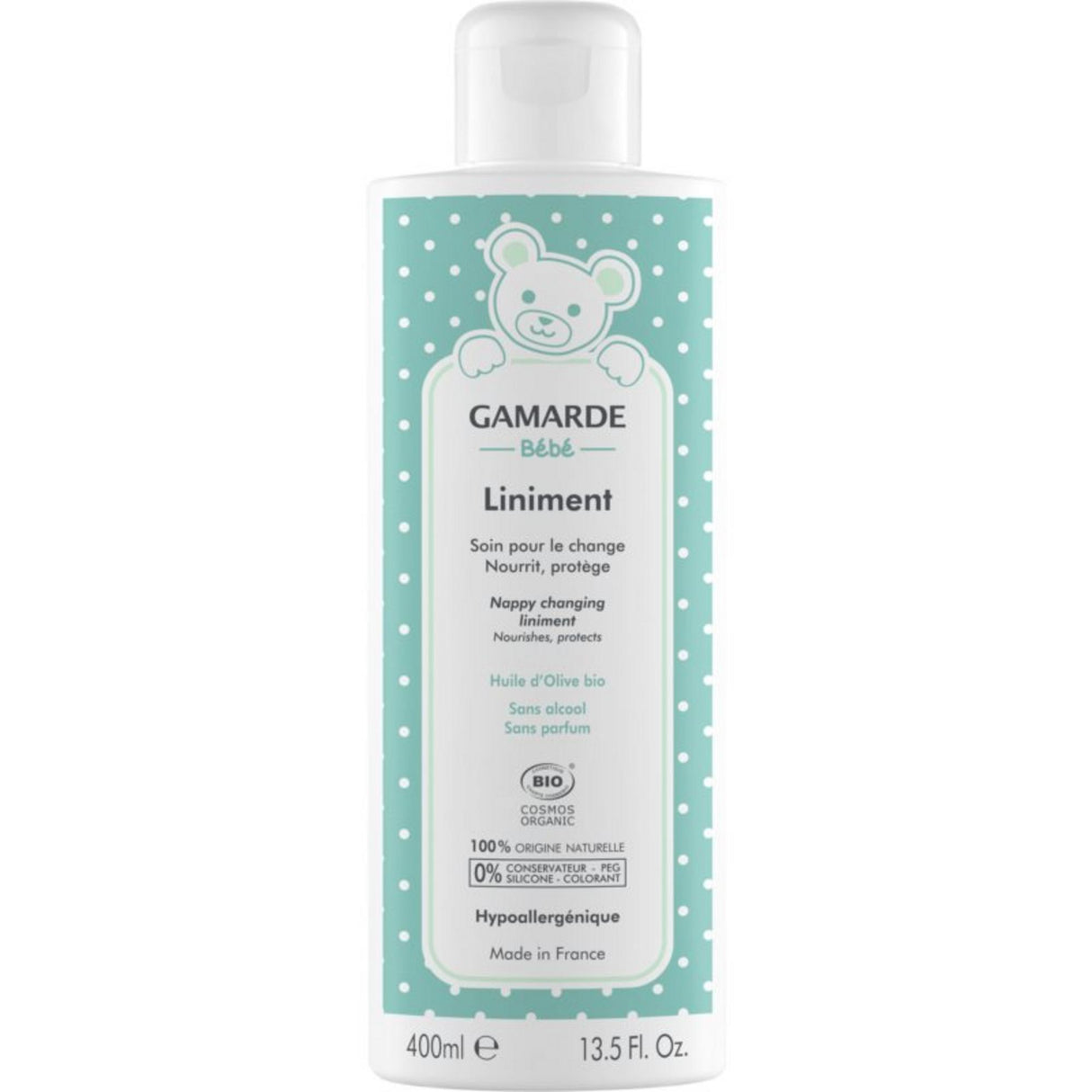 Gamarde, Baby Liniment, Bio, Nourishes & Protects, Daily Diaper Changes, Lotion, 400 ml - Feel You