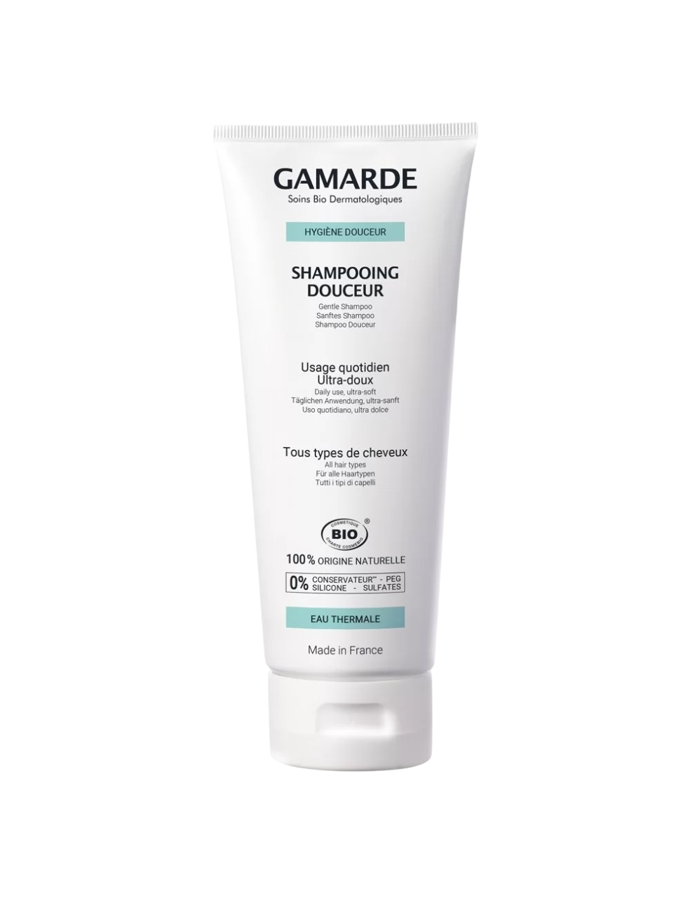 Gamarde, Hygiene, Bio, Hair Shampoo, Gentle Cleansing, 200 ml - Feel You