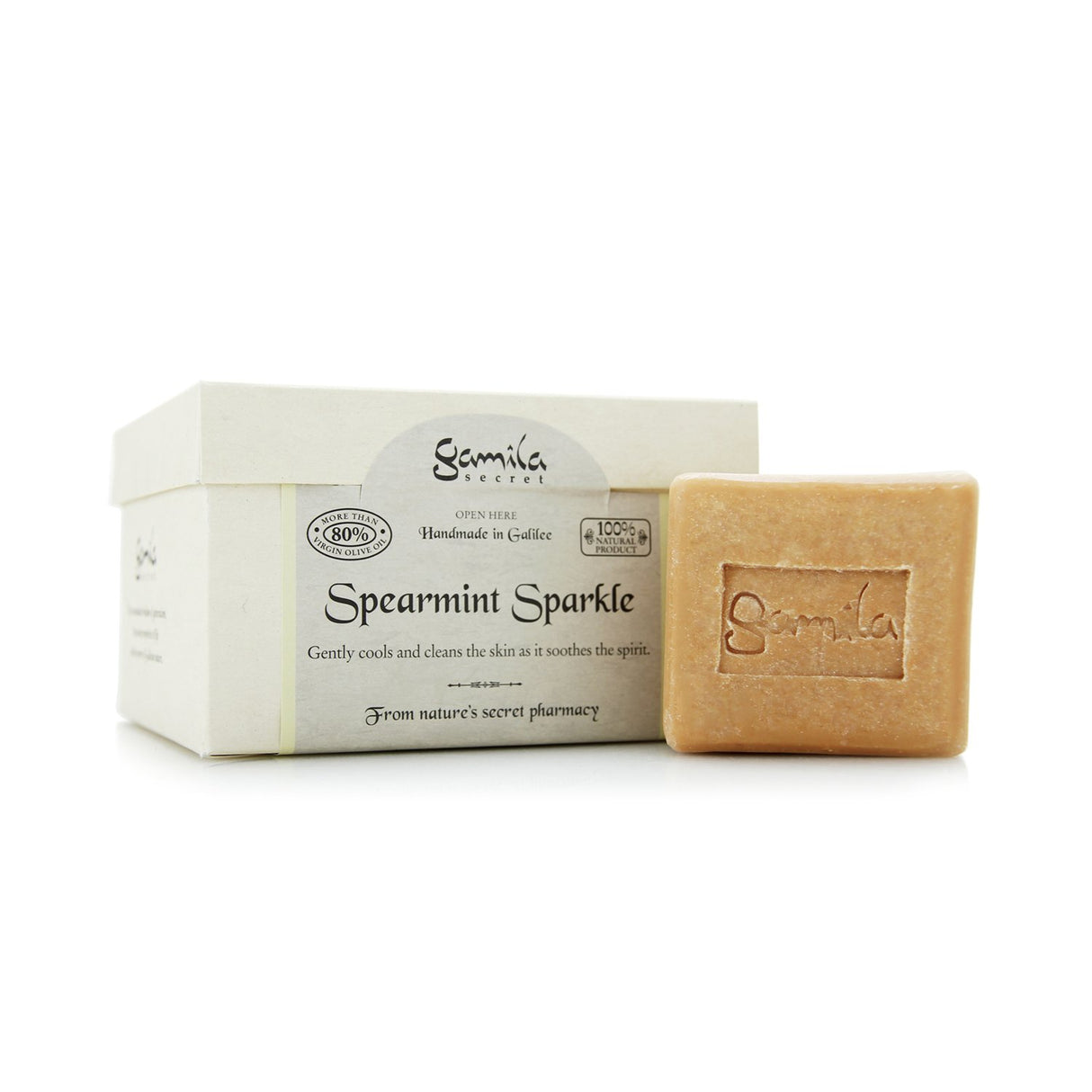 Gamila Secret, Spearmint Sparkle, Cleansing, Scented Soap Bar , For Face & Body, 115 g - Feel You