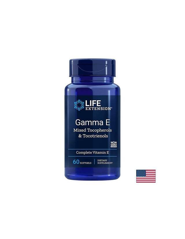 Gamma E Mixed Tocopherols & Tocotrienols / Витамин Е (миксирани токофероли и токотриеноли) х 60 софтгел капсули - Feel You