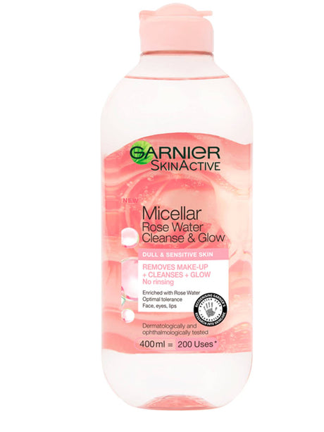 Garnier, Rose Glow, Eliminates Impurities, Micellar Water, For All Skin Types, 400 ml - Feel You