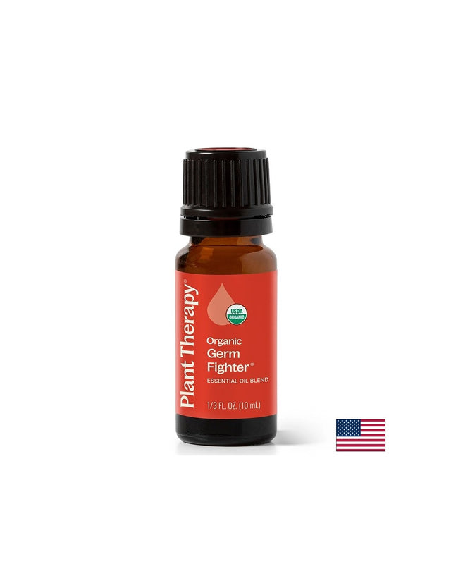 Germ Fighter Organic етерични масла – Антибактериално действие, 10 ml етерично масло - Feel You