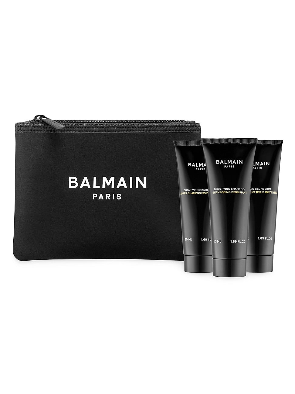 Gift Set Balmain: Homme, Hair Conditioner, Bodyfying, 50 ml + Homme, Hair Shampoo, Bodyfying, 50 ml + Homme, Cleaning, Shower Gel, Body, All Skin Types, 50 ml