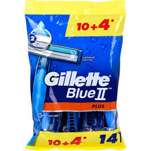 Gillette - Blue2 Plus ( 10 + 4 pcs ) - Men's disposable razors - Feel You
