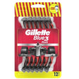 Gillette - Blue3 Red ( 12 ks ) - Jednorázová holítka pro muže - Feel You