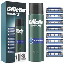 Gillette - Gillette Mach3 Extra Comfort Shave Gel Set ( 8 pcs ) - 200ml - Feel You