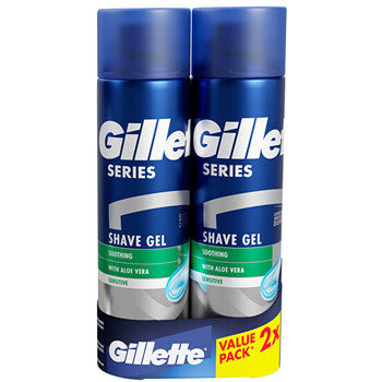 Gillette - Series Shave Gel Duopack - gift set for sensitive skin - 200ml - Feel You