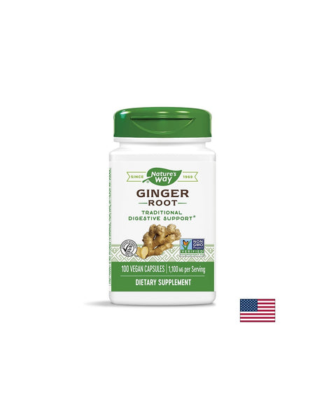 Ginger Root/ Джинджифил (корен) 550 mg х 100 капсули Nature’s Way - Feel You