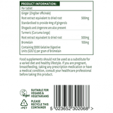 Джинджифил, Куркума и Бромелаин (Ginger, Turmeric & Bromelain) 60 таблетки NaturesAid - Feel You