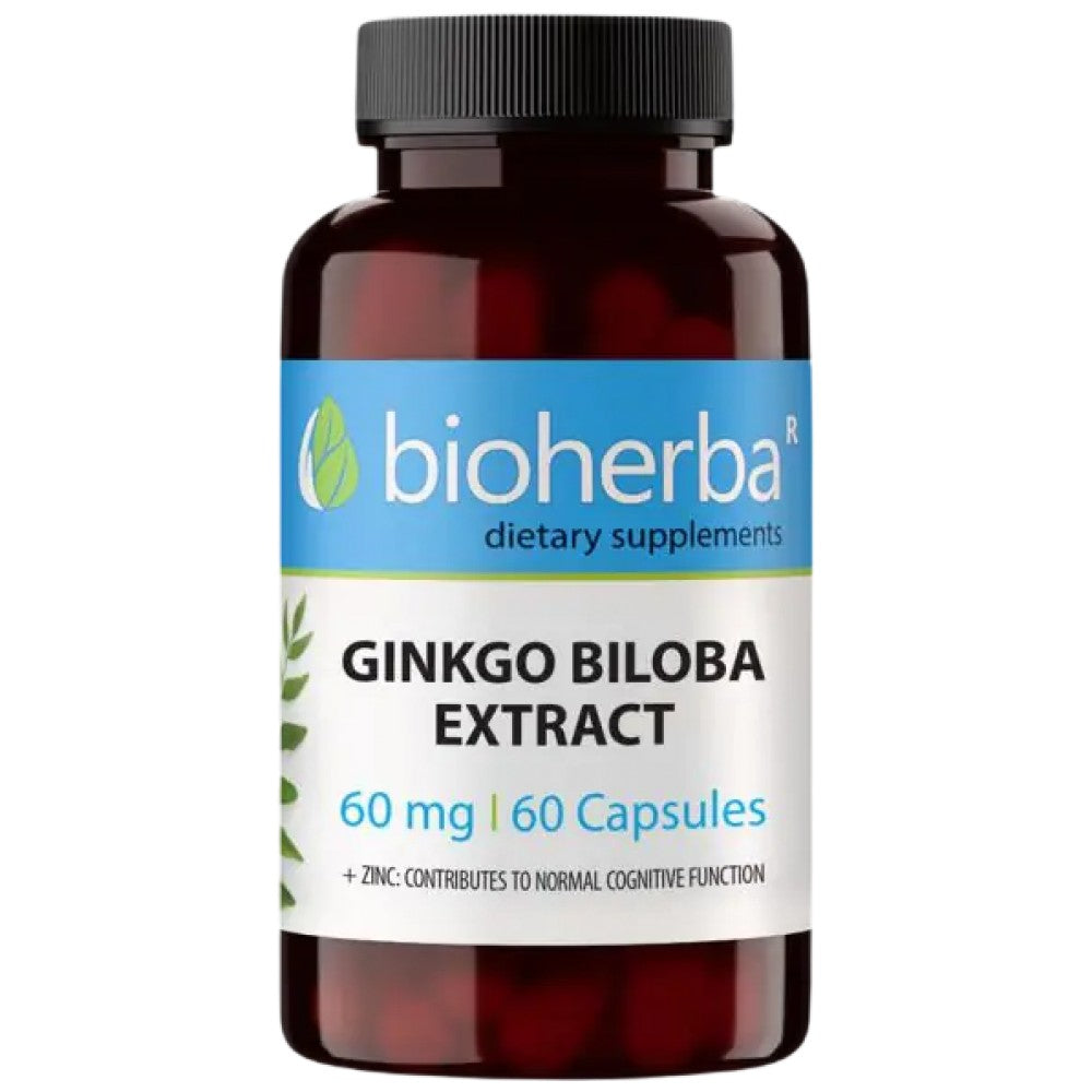 Ginkgo Biloba Extract 60 mg - 60 капсули - Feel You