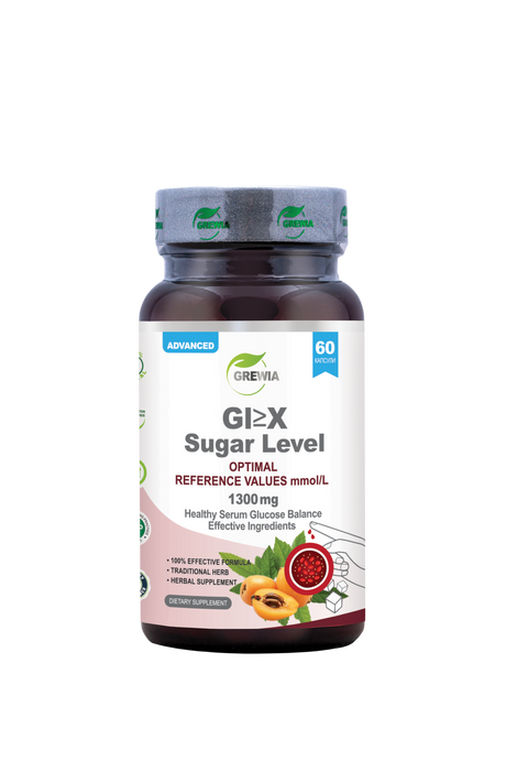 Gl≥X Sugar Level Herbal Extracts And Plant Co-factors - 1300 mg Daily Dose, 60 Caps. - Feel You