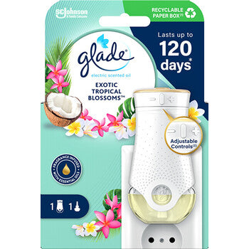 Glade - Exotic Tropical Blossoms Set - Elektrický osvěžovač vzduchu + náplň - 20ml - Feel You
