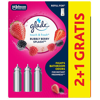 Glade - Touch & Fresh Bubble Berry Splash 2+1 - Sada náplní do osvěžovače vzduchu - Feel You