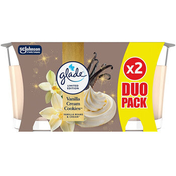 Glade - Vanilla Cream Cookies Candle Duo - Sada vonných svíček - 112.0g - Feel You