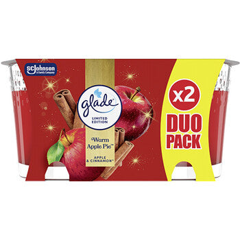 Glade - Warm Apple Pie Candle Duo - Sada vonných svíček - 112.0g - Feel You