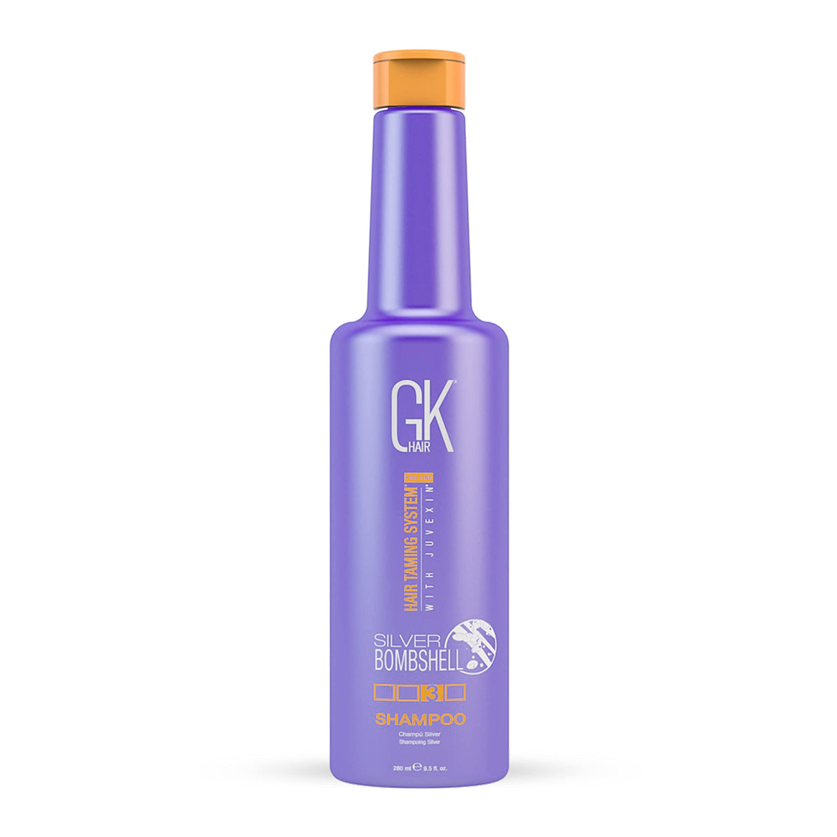 Global Keratin,  Silver Bombshell, Hair Shampoo, For Neutralisation Of Yellow Tones, 280 ml - Feel You