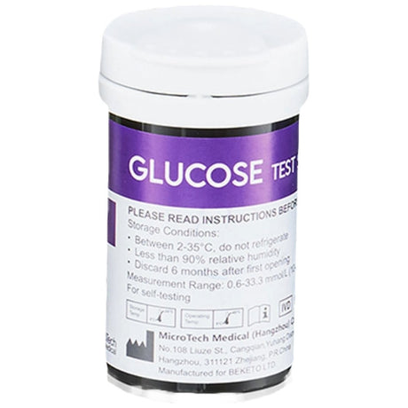 GluKeto Meter – Glucose Strip Tests - 50 бр. - Feel You