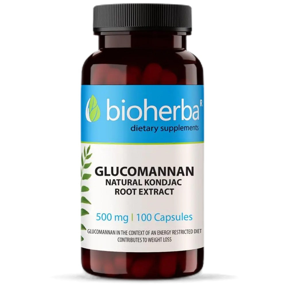 Glucomannan Natural Konjack Root Extract 560 mg - 100 капсули - Feel You