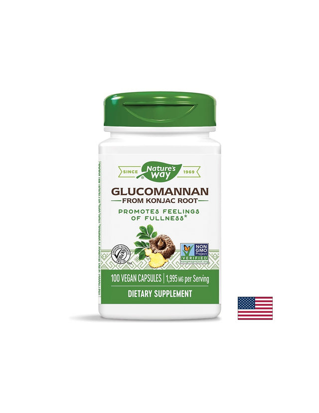 Glucomannan from Konjac Root/ Глюкоманан от корен на Конджак 665 mg x 100 капсули Nature’s Way - Feel You