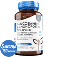 Glucosamine Chondroitin /180 капсули, 90 дни/ with Turmeric, Ginger & Vitamin C Nutravita - Feel You