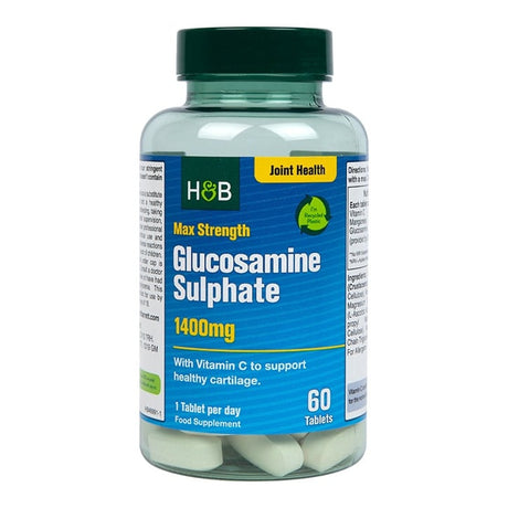 Глюкозамин Сулфат (Glucosamine Sulphate) 1400мг 60 таблетки, H&B - Feel You