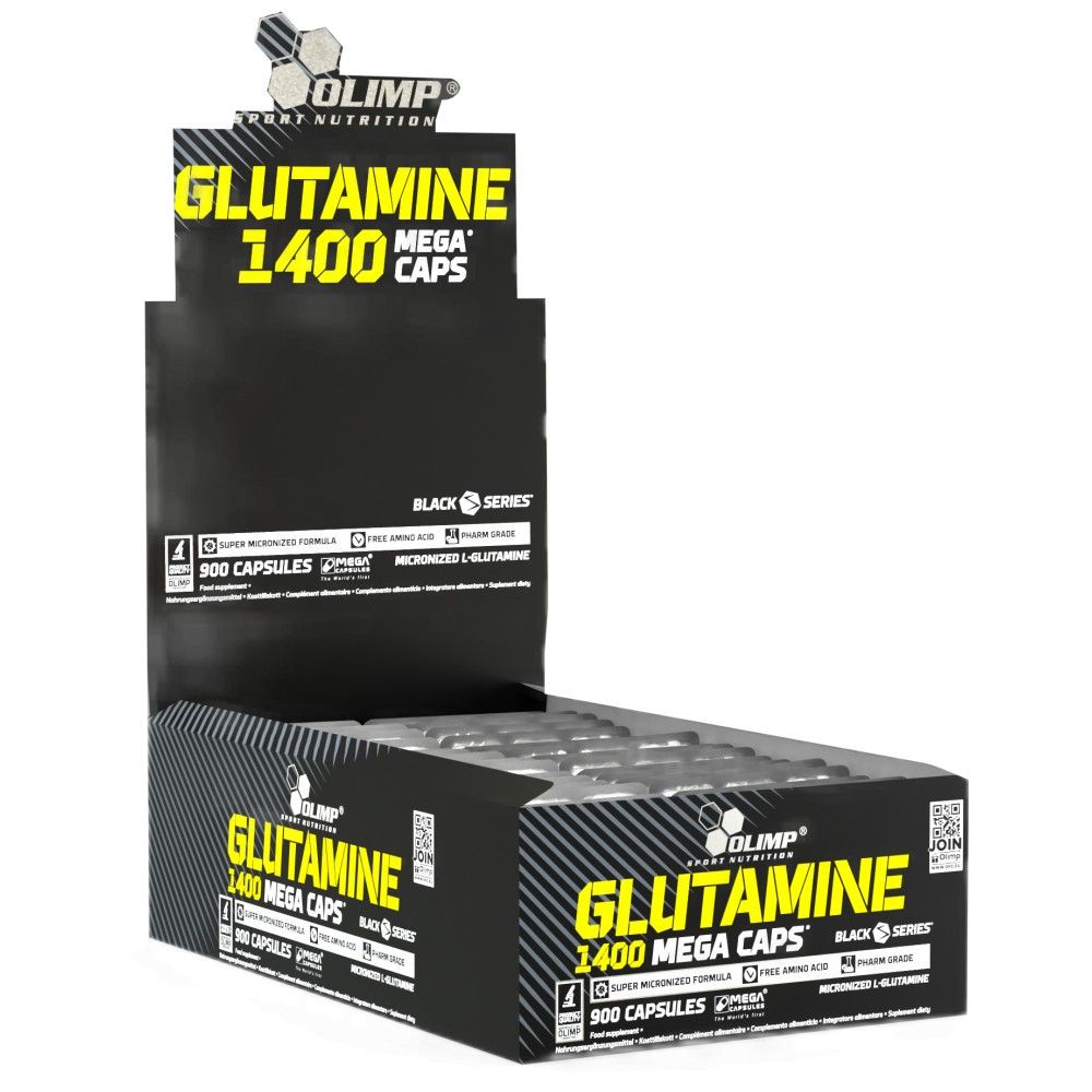 Glutamine Mega Caps 1400 - 30 x 30 капсули - Feel You