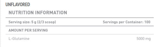 Glutamine Unflavored - 0.500 kg - Feel You