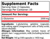 GLUTAMINE CAPSULES BLISTER - 20 capsules