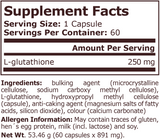 Glutathione 250 mg - 60 капсули - Feel You