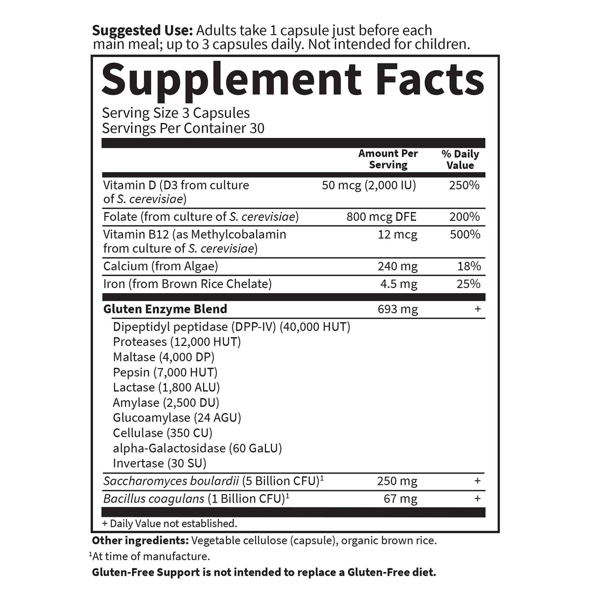 Gluten-Free Support - 90 капсули - Feel You