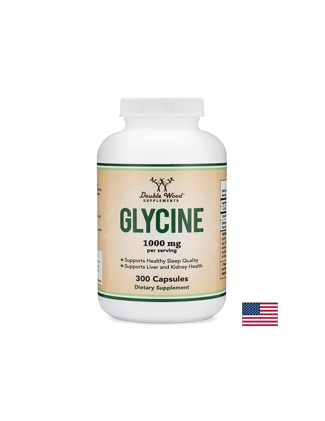 Glycine/ Глицин, 300 капсули Double Wood - Feel You