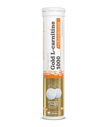 Gold L-carnitine 1000 + Chromium / 20 Effervescent Tabs - Feel You