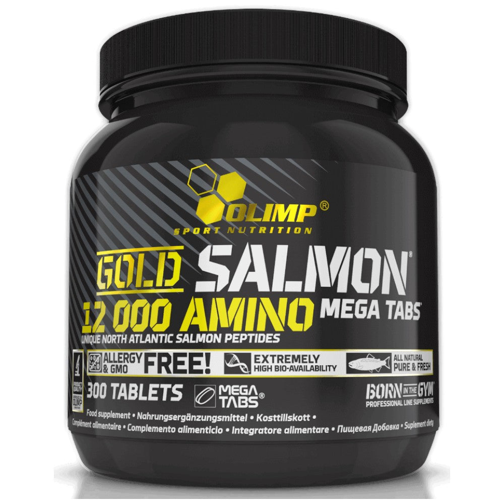 Gold Salmon 12000 Amino Mega Tabs - 300 Таблетки - Feel You
