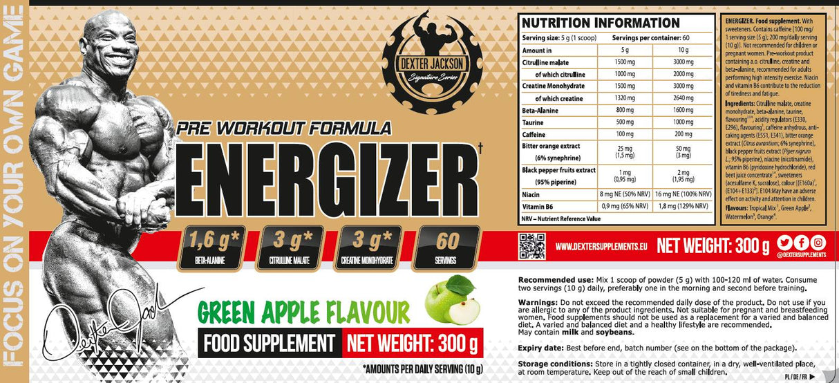 Gold Series | Energizer Pre-Workout Formula - 300 грама - Feel You