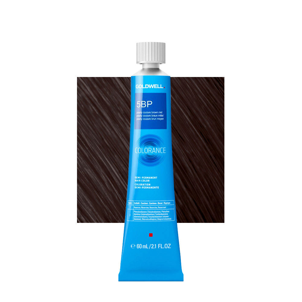 Goldwell, Colorance, Demi-Permanent Hair Dye, 5BP Medium Pearly Couture Brown, 60 ml - Feel You