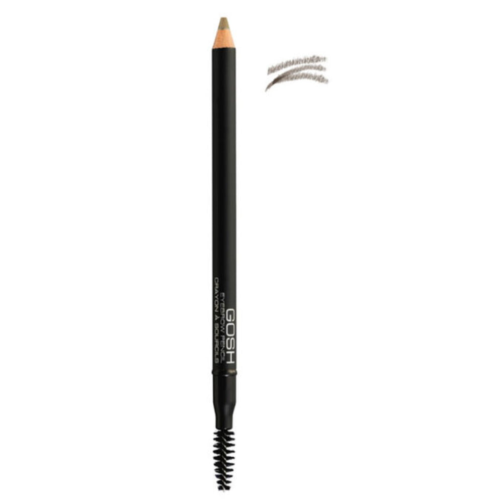 Gosh, Defining Brow, Eyebrow Cream Pencil & Brush 2-In-1, 03, Grey Brown, 1.2 g - Feel You
