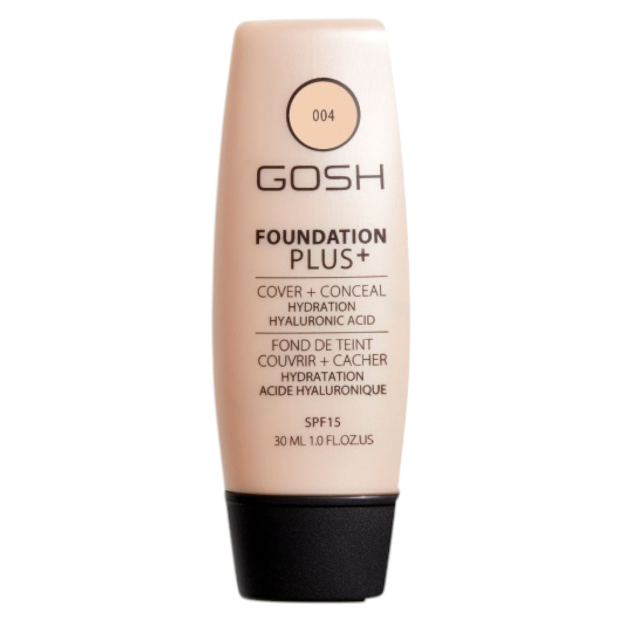 Gosh, Foundation Plus+, Liquid Foundation & Concealer 2-In-1, 004, Natural, SPF 15, 30 ml *Tester - Feel You