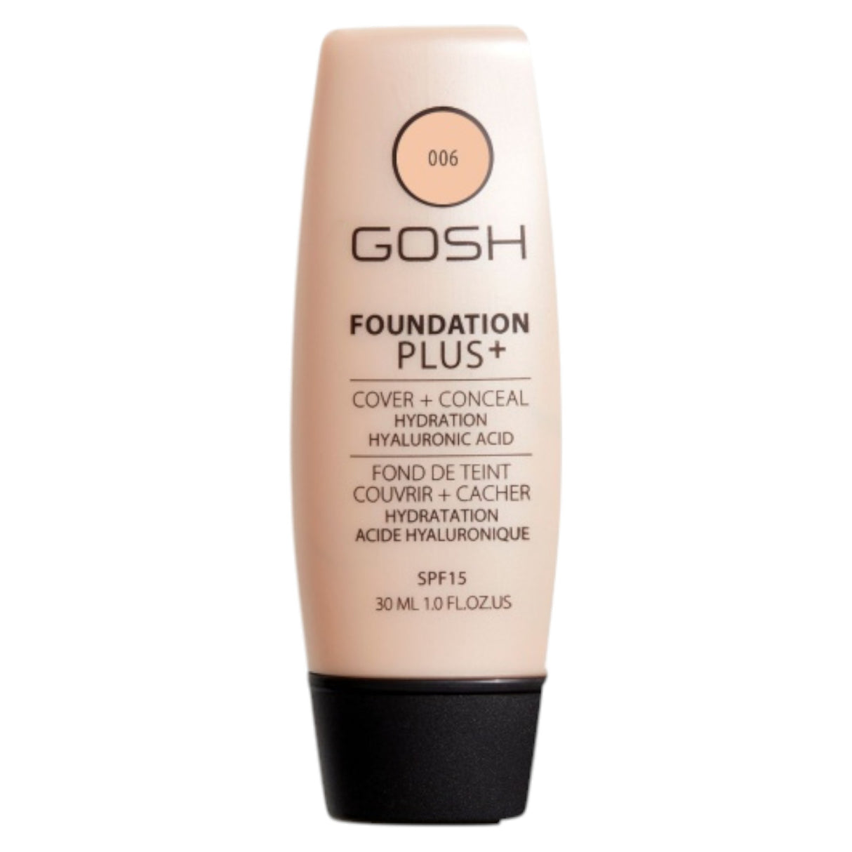 Gosh, Foundation Plus+, Liquid Foundation & Concealer 2-In-1, 006, Honey, SPF 15, 30 ml *Tester - Feel You
